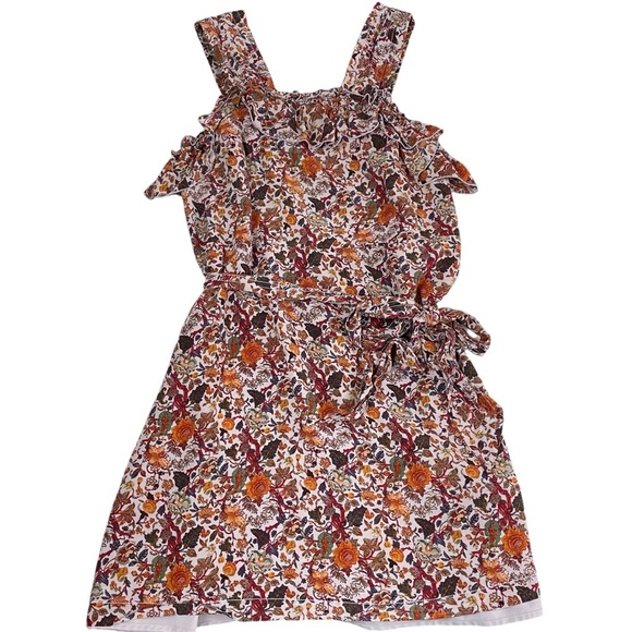 Madewell x Karen Walker Silk Floral Rosalie Ruffled Dress - Picture 16 of 16